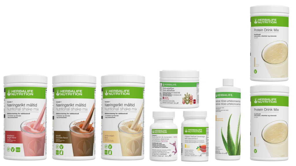Herbalife Shake - Sunn Vektnedgang Program - Ultimate Månedspakke